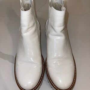 Coconuts by Matisse White Embossed Ankle Boots